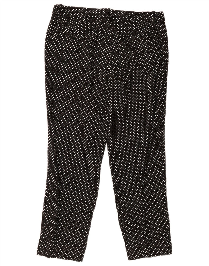 J. CREW Pantalon capri slim pour femme US 6 Medium W30 L25 Noir à pois