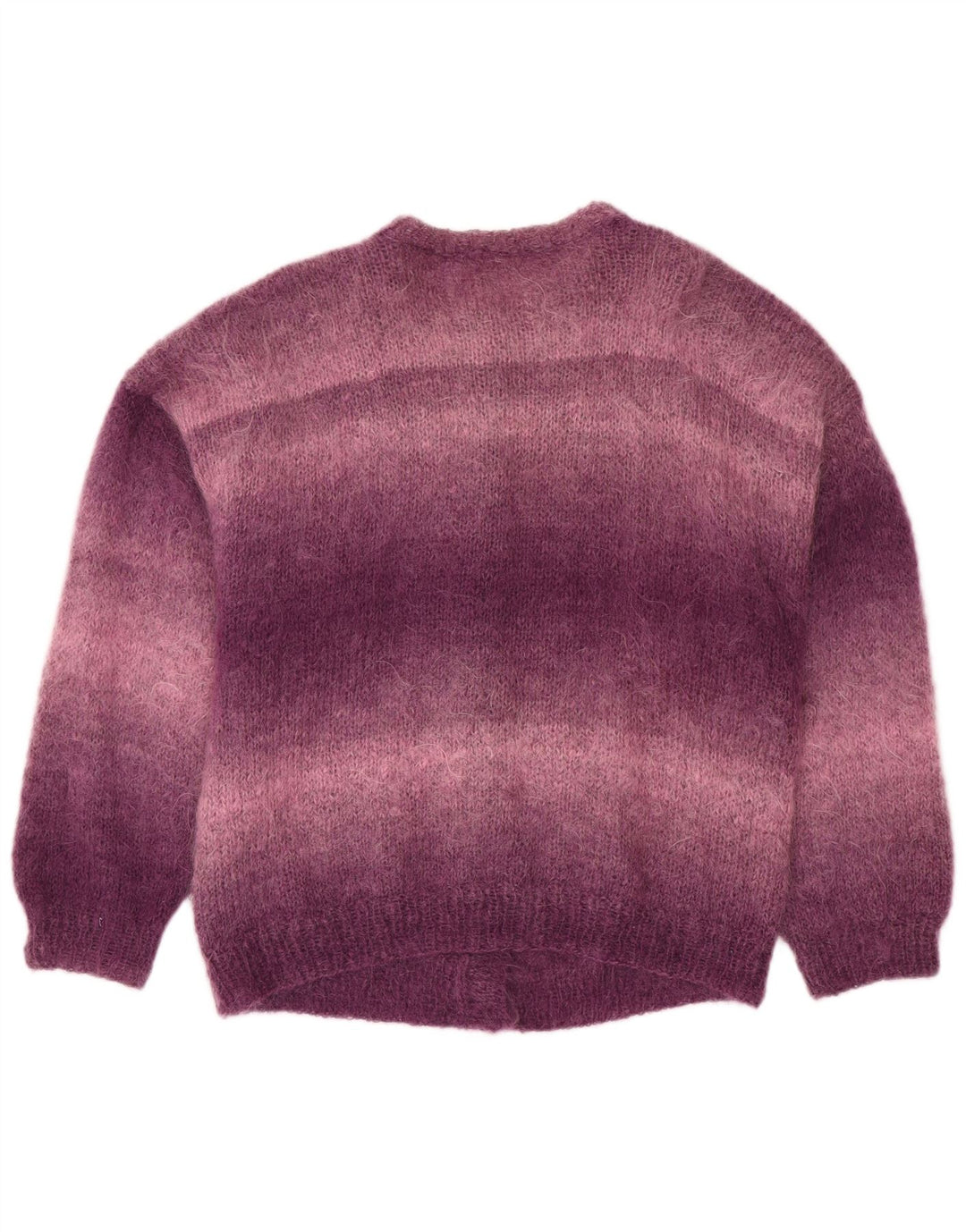 VINTAGE Femmes Loose Fit Cardigan Pull UK 18 XL Violet Colorblock