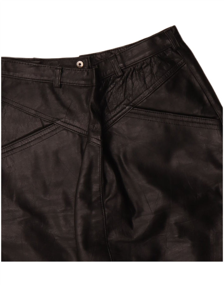 jupe crayon en cuir femme vintage W26 Petit Noir