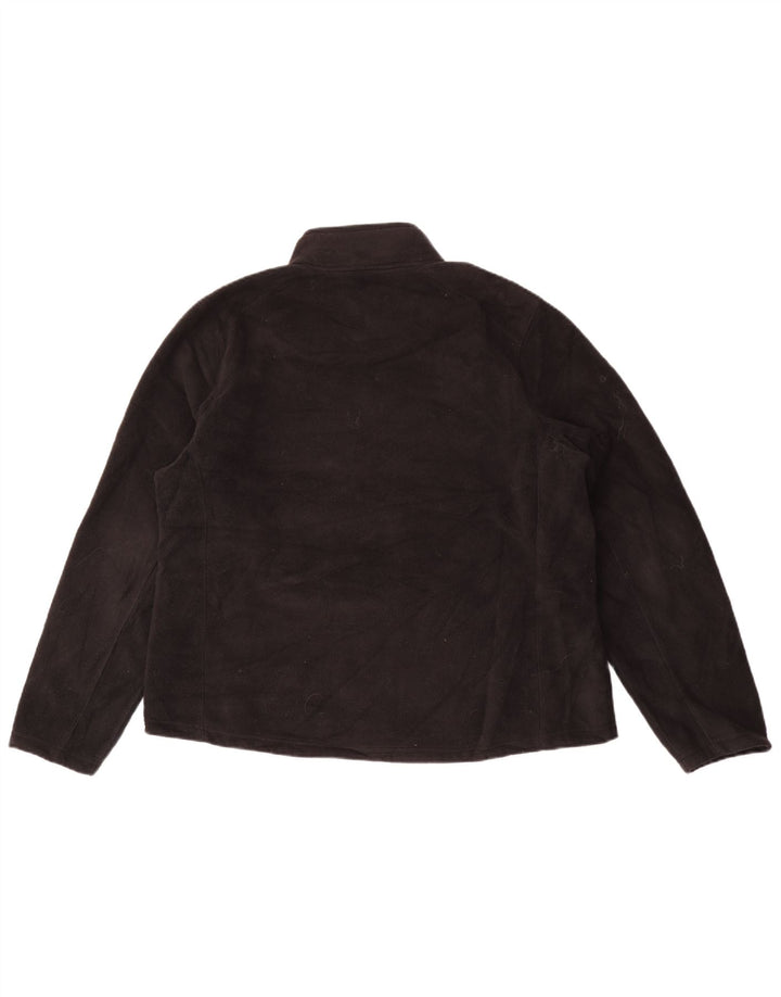 Eddie Bauer Veste polaire surdimensionnée pour femme UK 18 XL Noir Polyester