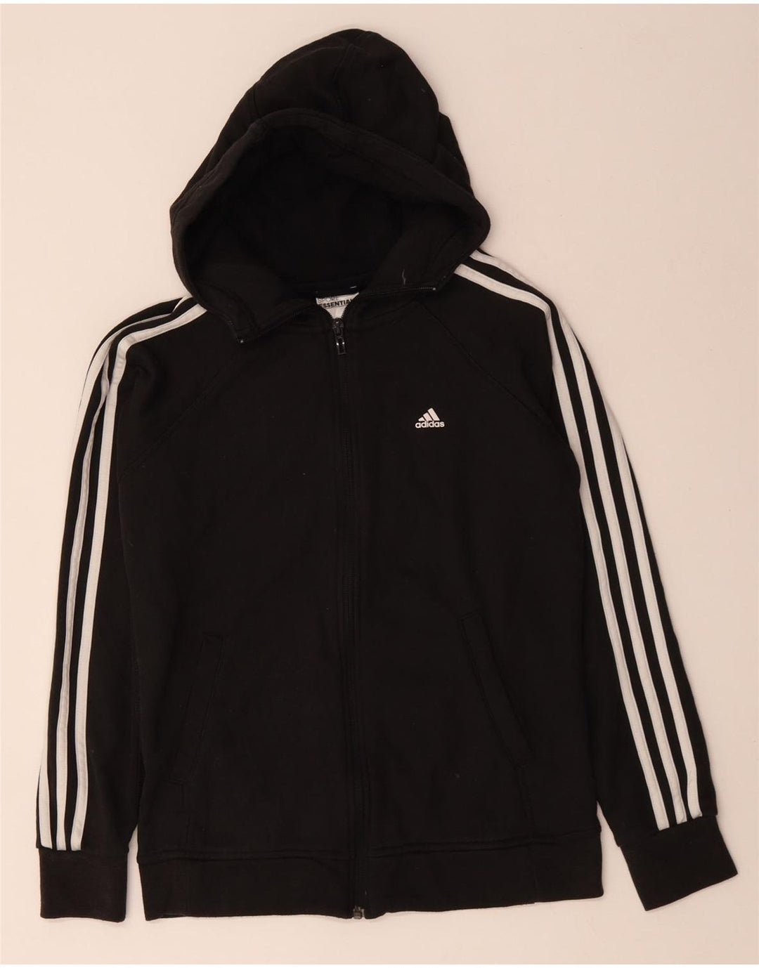 Adidas Climalite Zip Sweat à capuche pour femme UK 8/10 Petit coton noir
