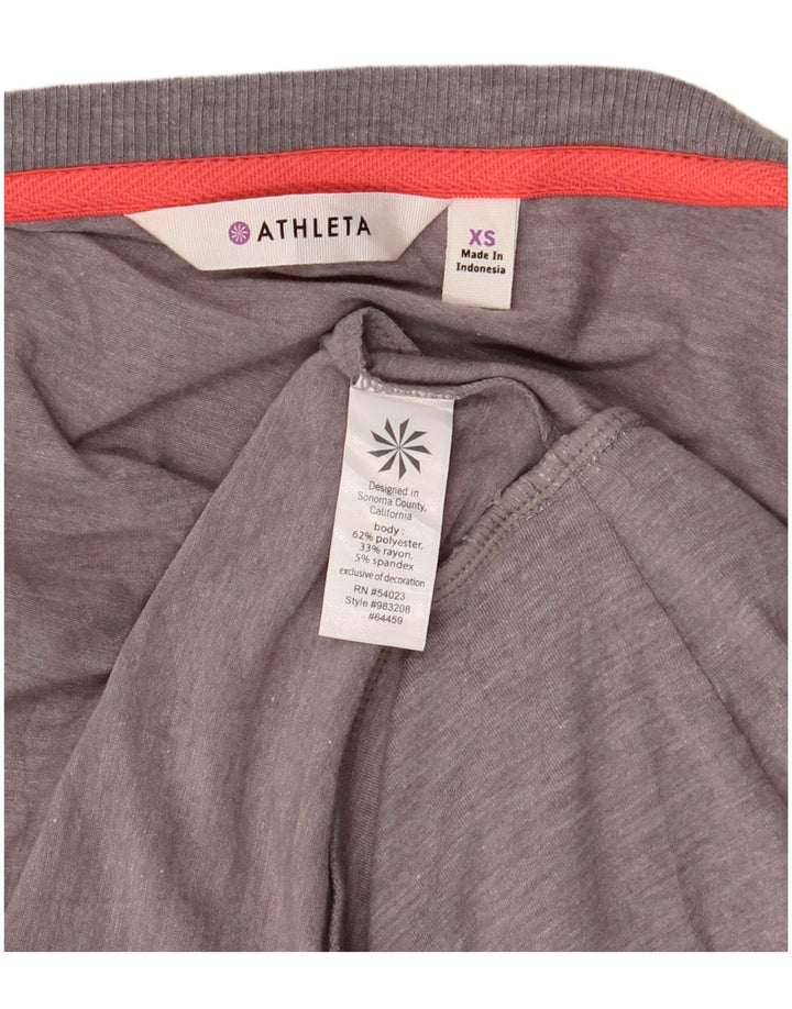 Athleta Robe surdimensionnée taille basse pour femme UK 6 XS Gris Polyester