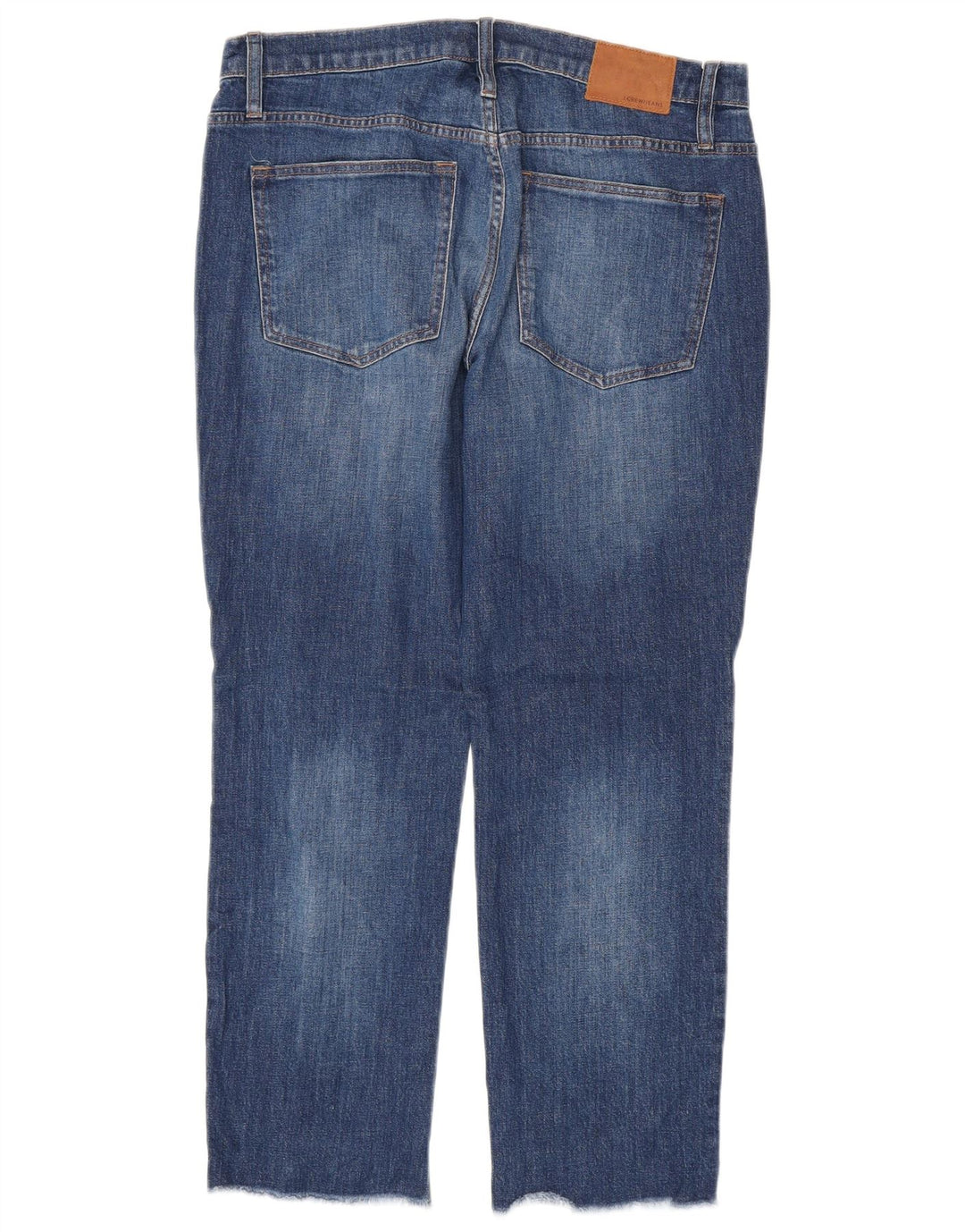 J. CREW Jean Droit Femme W30 L27 Bleu Coton
