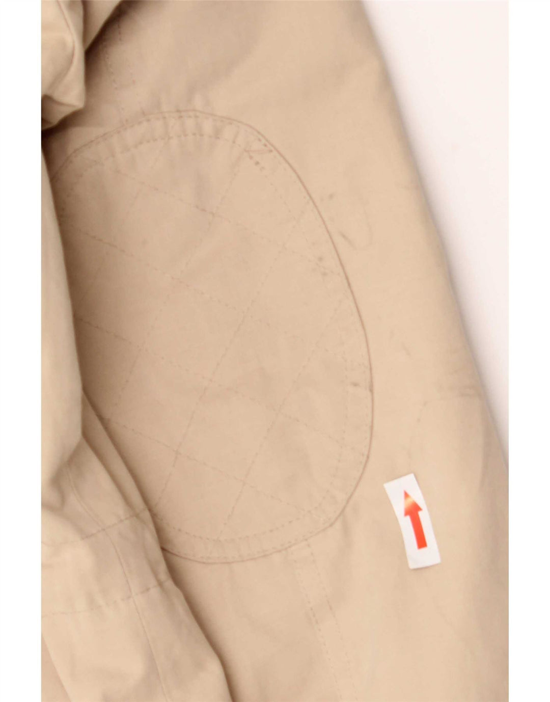 Zara Veste Parka à capuche pour femme UK 14 Polyester beige moyen