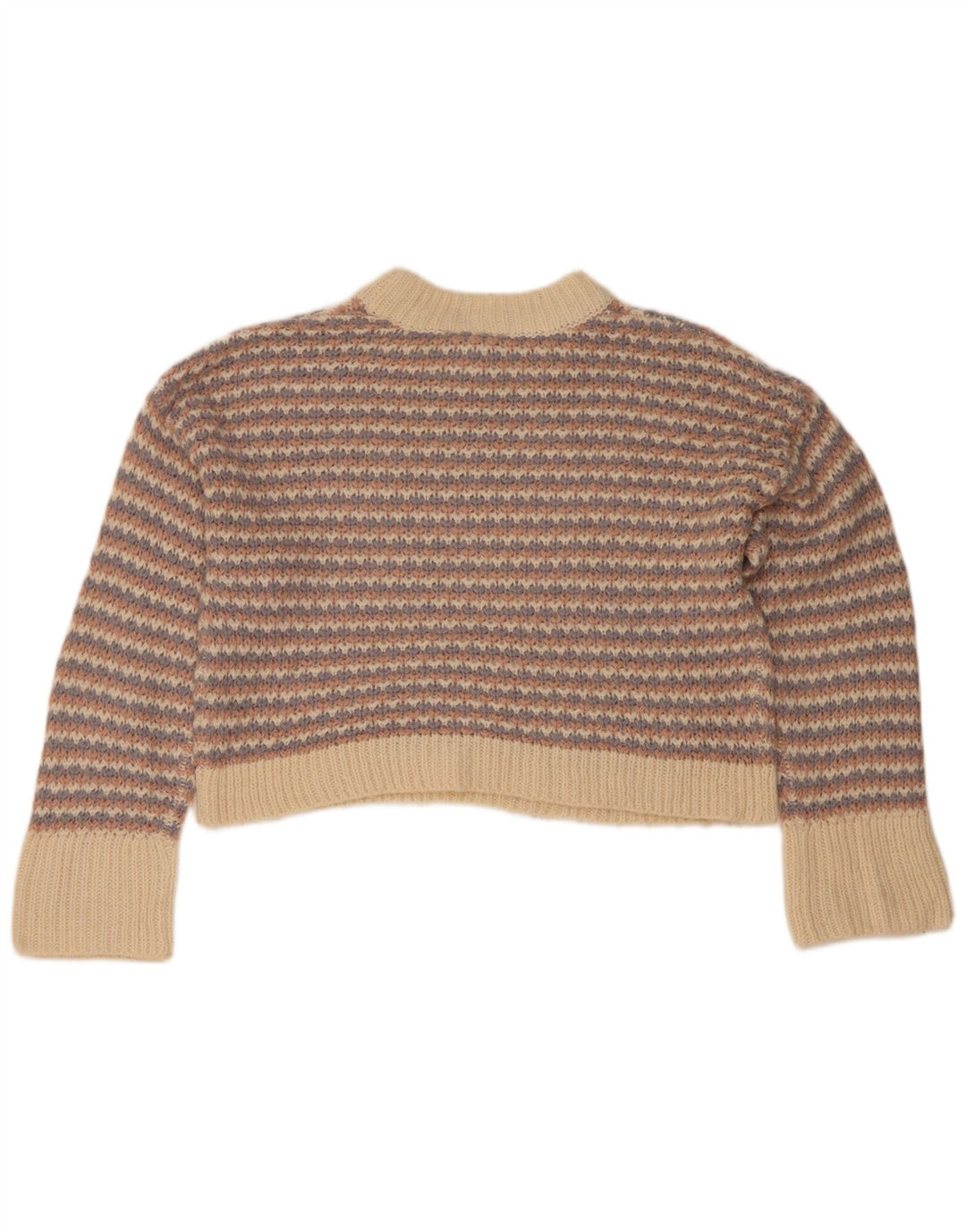 Topshop Pull court à col roulé pour femme UK 10 Small Multicolore