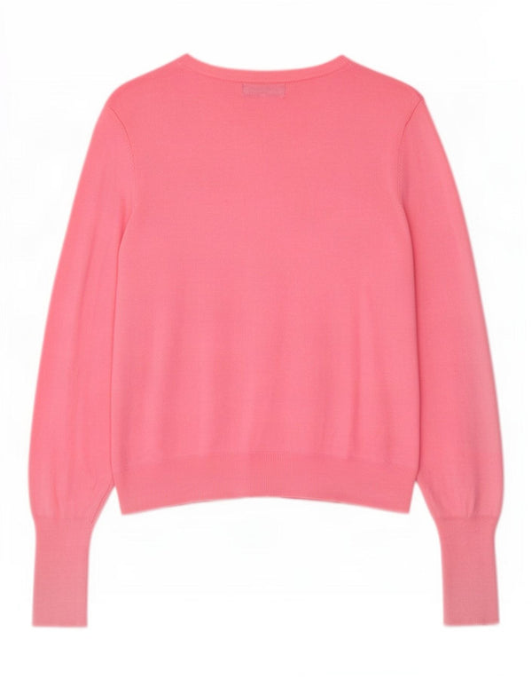 Marks & Spencer Pull Cardigan pour Femme UK 16 Grande Viscose Rose
