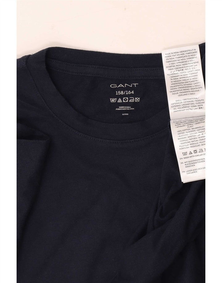 Gant T-Shirt Garçon 13-14 ans Bleu Marine Coton
