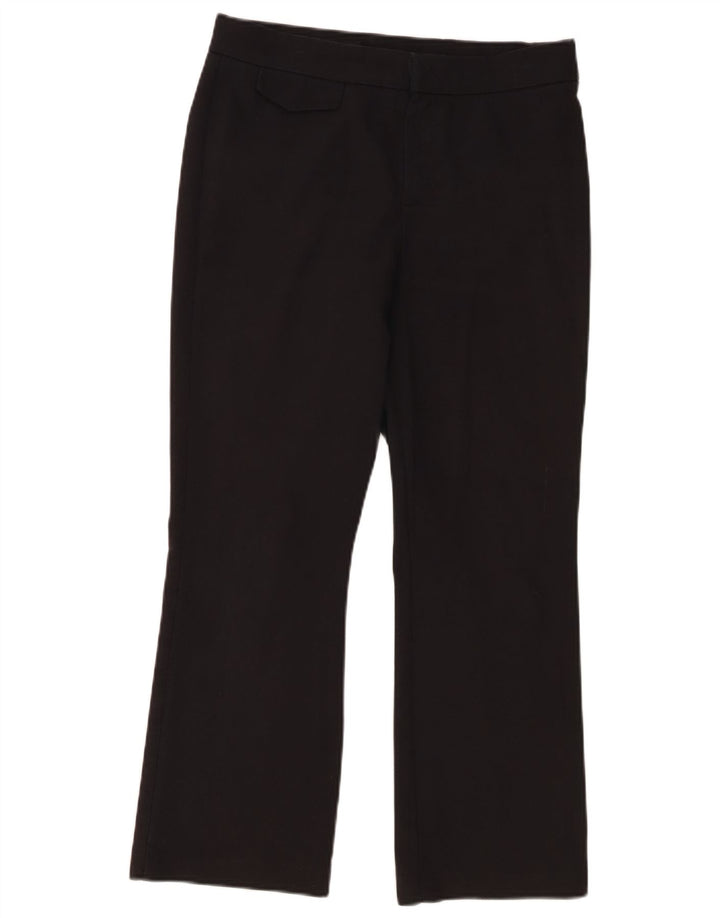 Zara Pantalon court bootcut pour femme Medium W28 L25 Coton noir