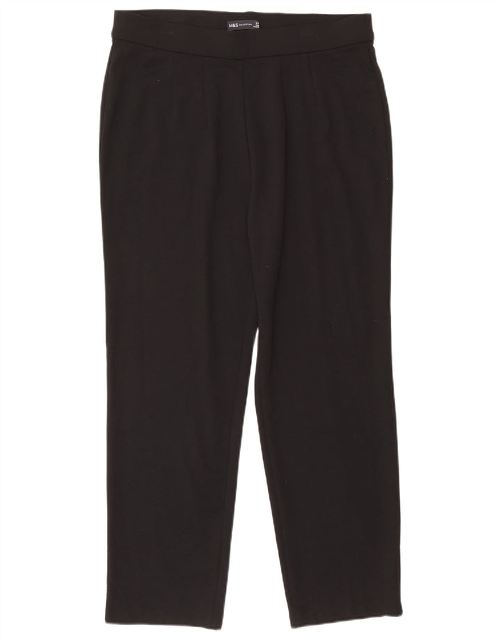 Marks & Spencer Leggings Femme UK 16 Large Noir Viscose
