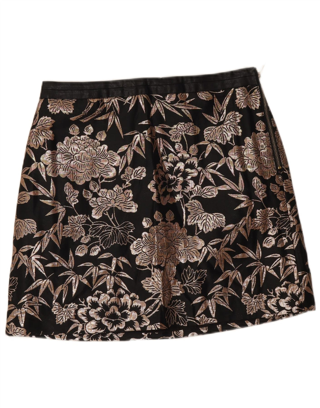 Oasis Mini-jupe pour femme UK 12 Medium W30 Noir Floral
