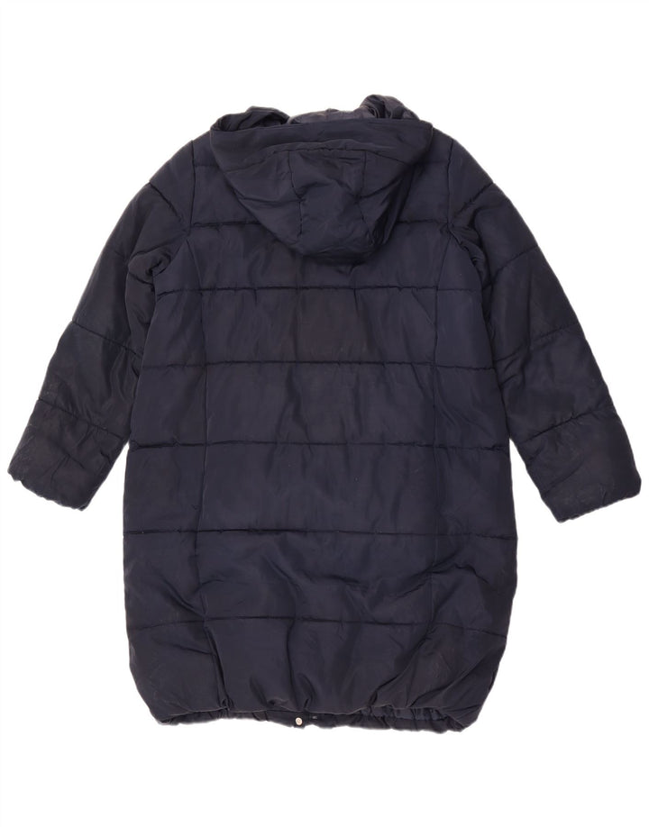 Marks & Spencer Manteau matelassé à capuche pour fille 11-12 ans Bleu marine Polyester