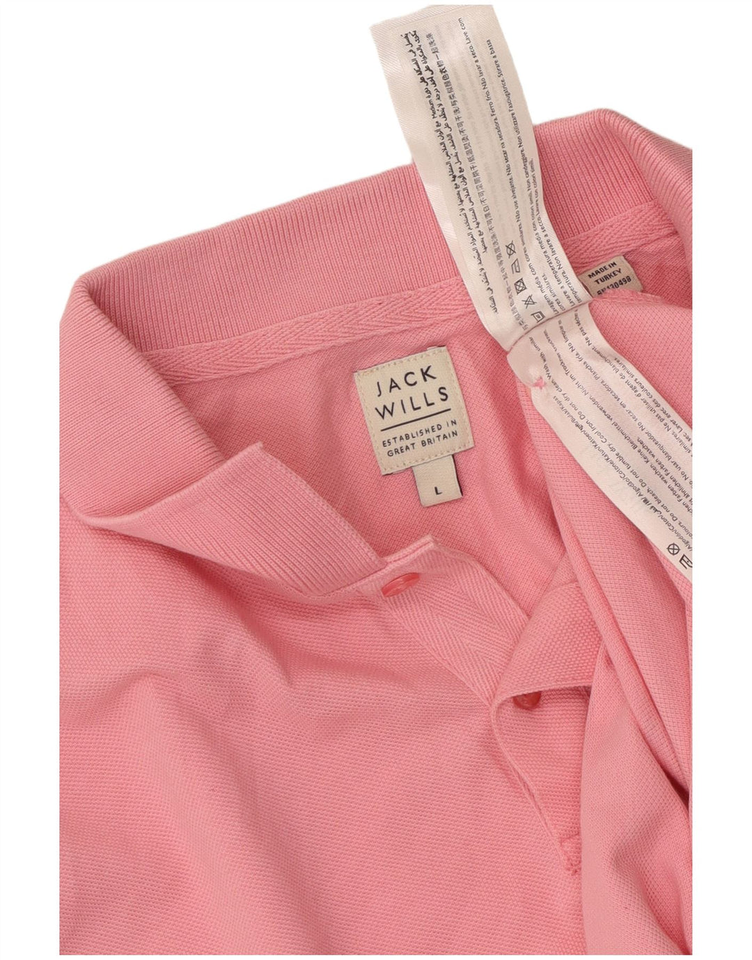 JACK WILLS Polo Homme Grand Rose Coton