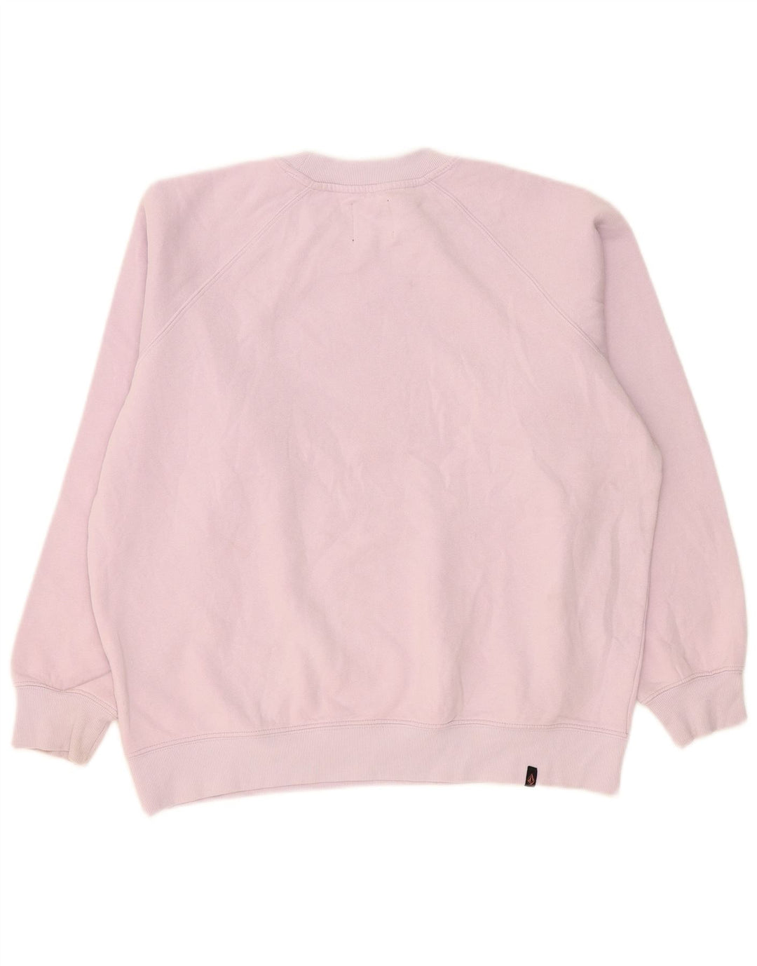 Volcom Sweat-shirt surdimensionné graphique pour femme US 4/6 petit coton rose