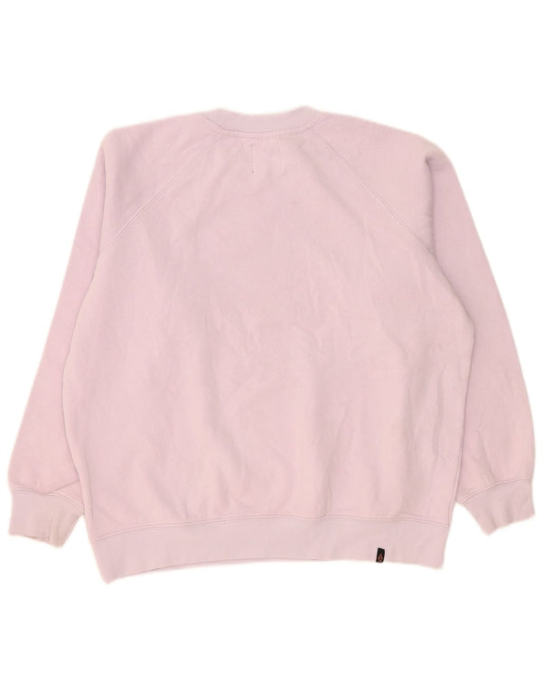 Volcom Sweat-shirt surdimensionné graphique pour femme US 4/6 petit coton rose