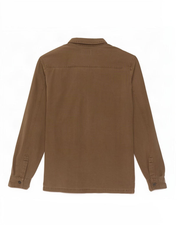 All Saints Chemise Homme Large Kaki Coton
