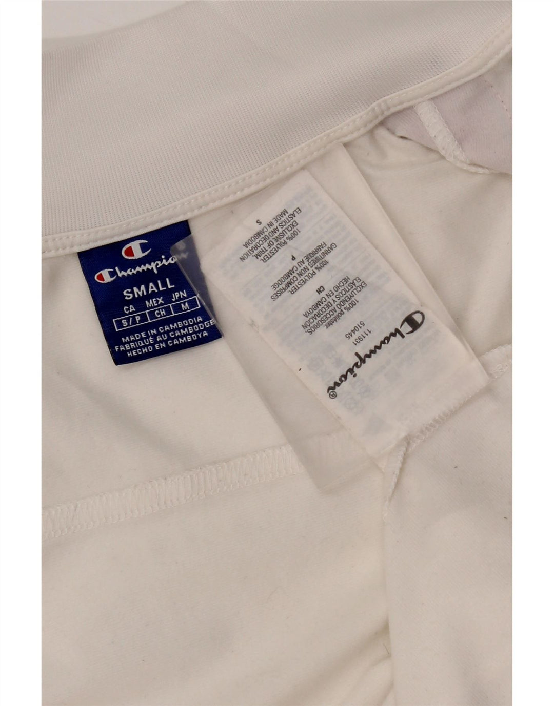 Champion Veste de survêtement graphique pour femme UK 10 Small Blanc Polyester