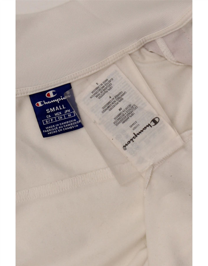 Champion Veste de survêtement graphique pour femme UK 10 Small Blanc Polyester