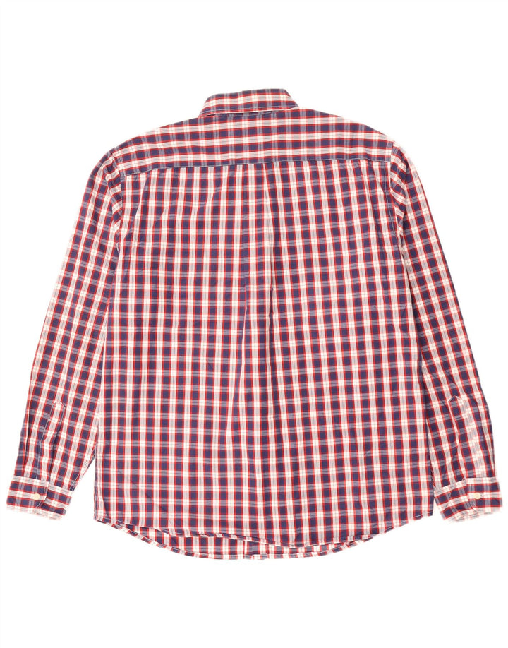 DOCKERS Chemise Homme Grand Carreau Bleu Marine Coton