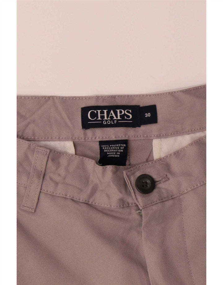 Chaps Short Chino Homme W30 Gris Moyen Polyester