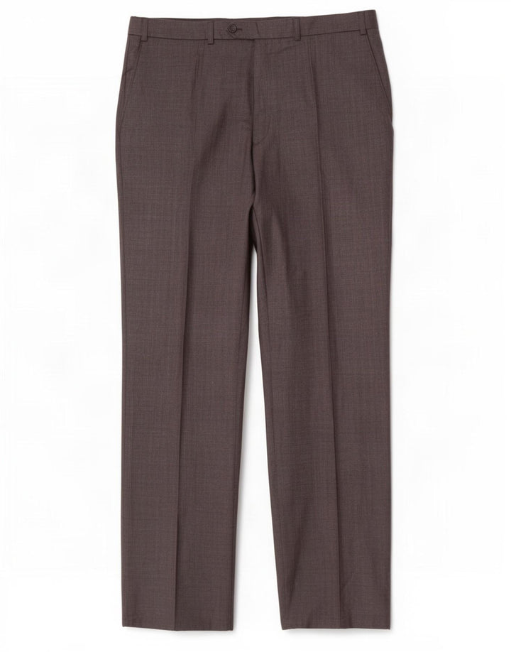 Marks & Spencer Pantalon de Costume Droit Homme W40 L33 Gris Laine