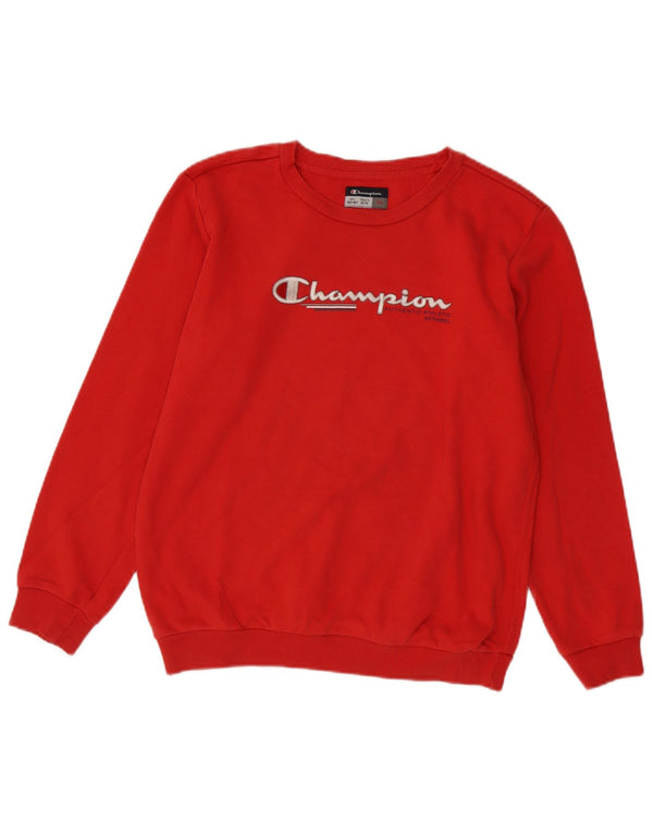 Champion Sweat-Shirt Graphique Garçon 13-14 Ans XL Rouge Coton