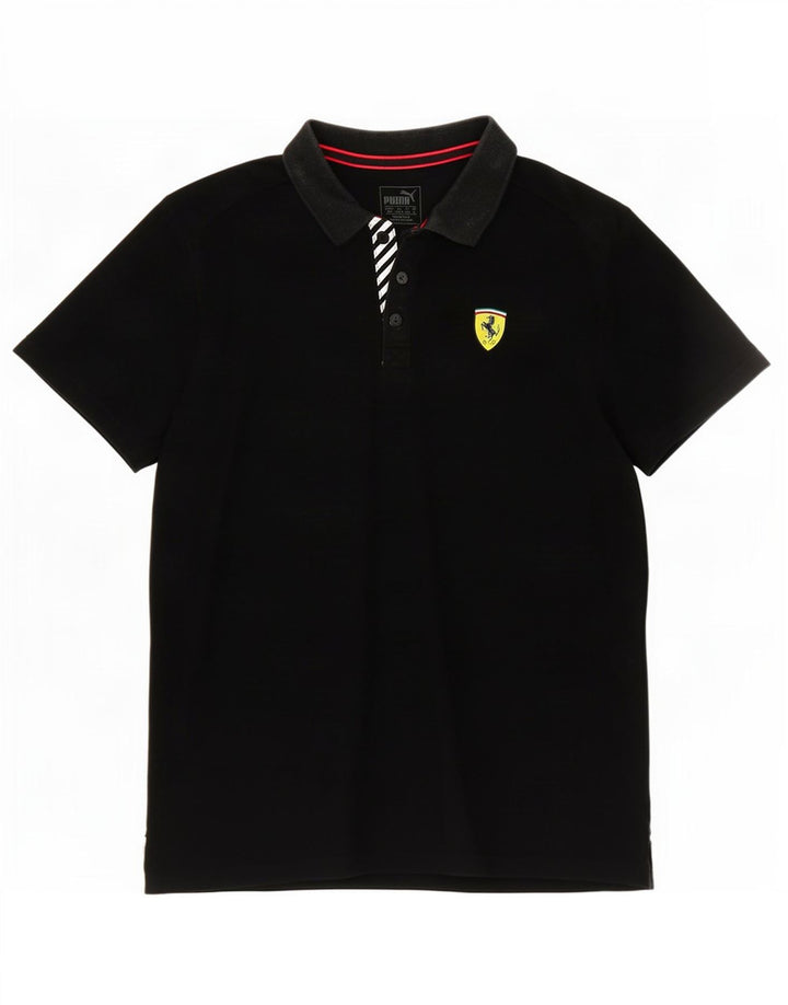 Puma Polo Ferrari Homme Noir Moyen Coton
