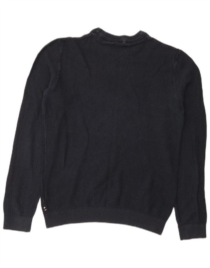 Jack & Jones Pull Col Rond Homme Bleu Marine Moyen Coton
