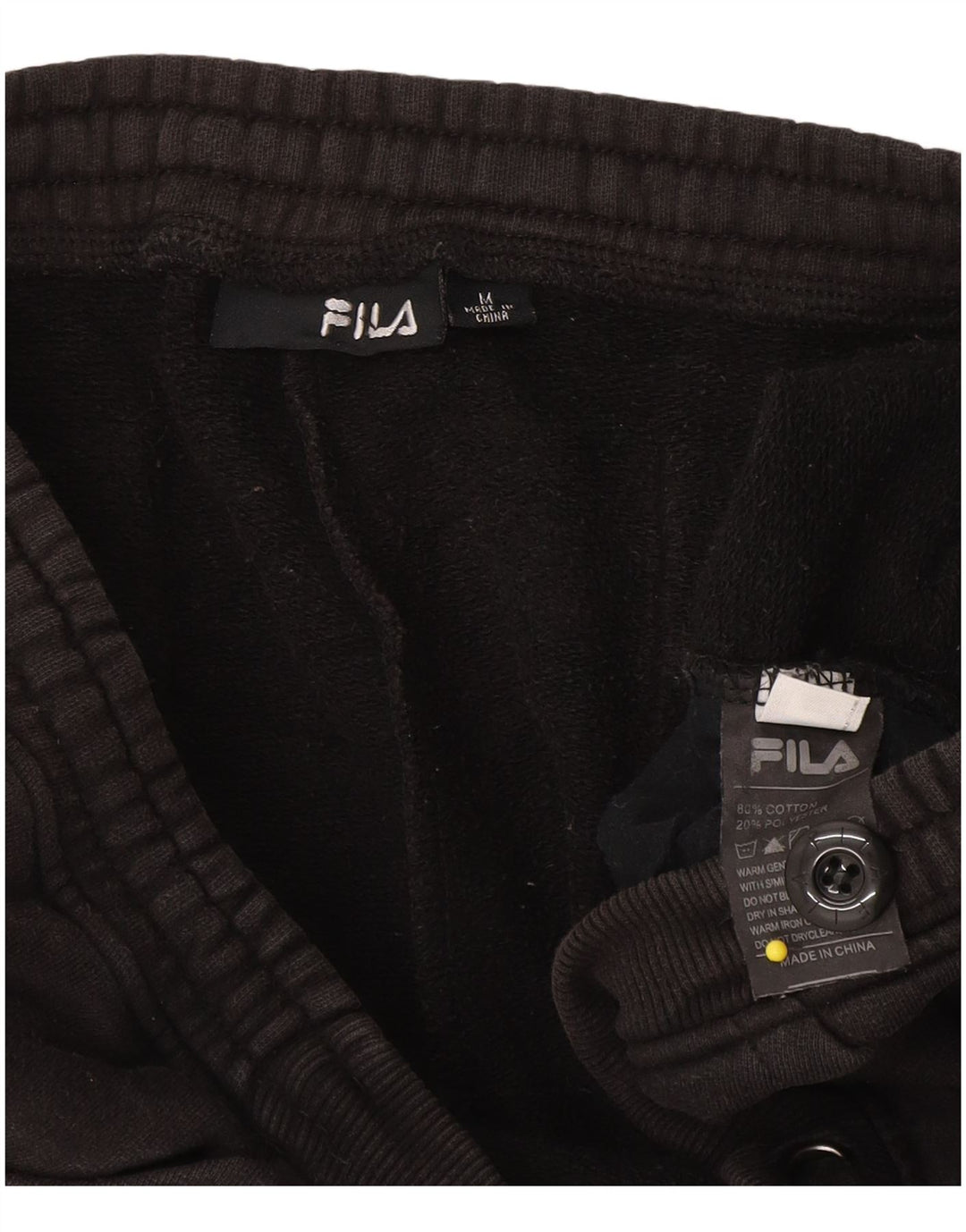 Fila Pantalon de survêtement pour femme UK 14 Medium Black Cotton