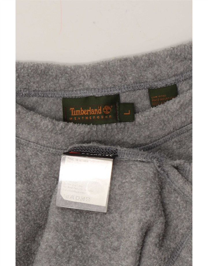 Timberland Pull Polaire Homme Large Gris Moucheté Polyester