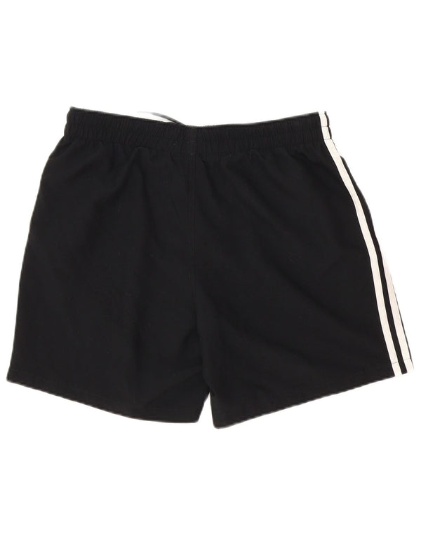 Adidas Short de sport à rayures noires pour homme