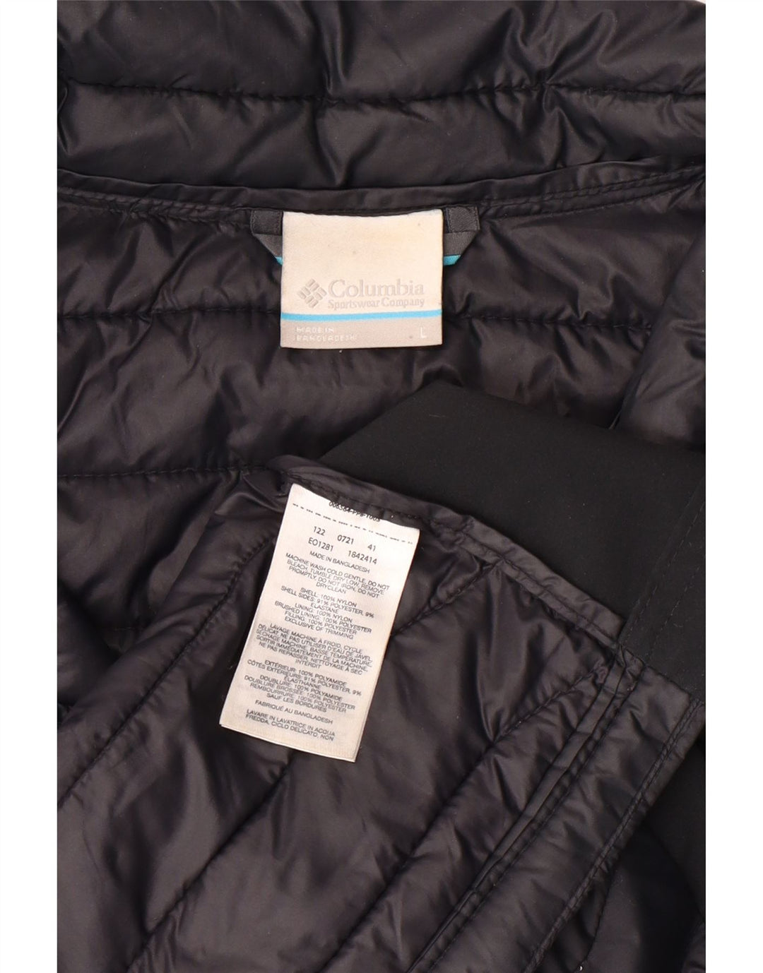 COLUMBIA Gilet rembourré pour homme UK 40 Large Noir Nylon