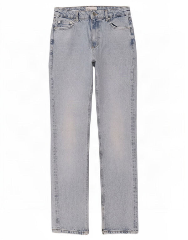 Zara Jean Slim Femme 2XS W24 L33 Bleu Coton