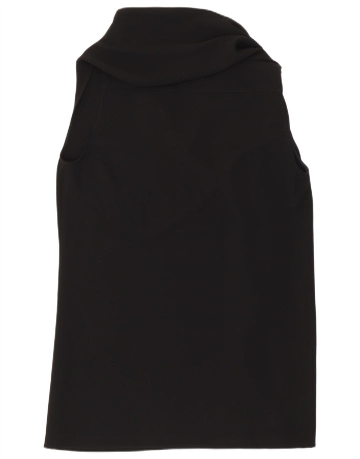 Max Mara Chemisier sans manches pour femme UK 44 Noir moyen