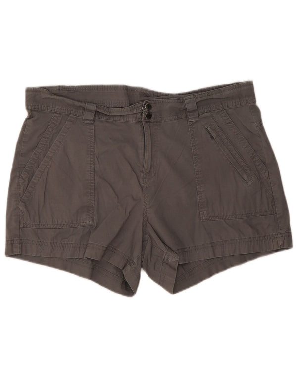 Mountain Warehouse Short décontracté pour femme UK 16 Large W34 Gris Coton
