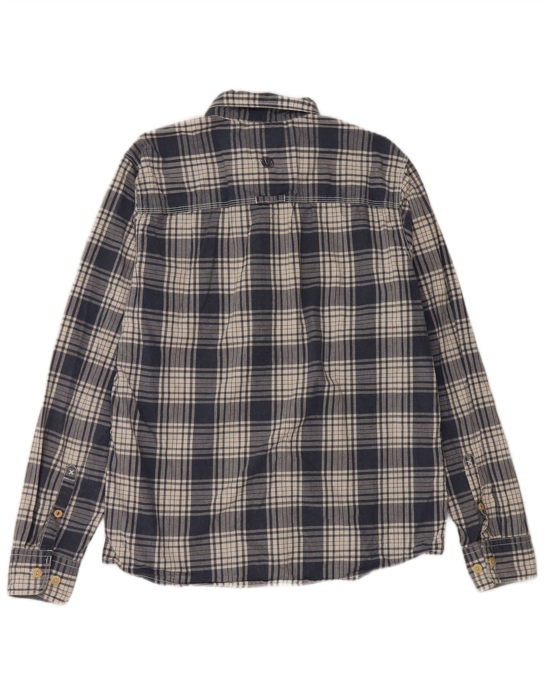 Chemise Classique Homme Fat Face Coton à Carreaux Bleu Marine Moyen