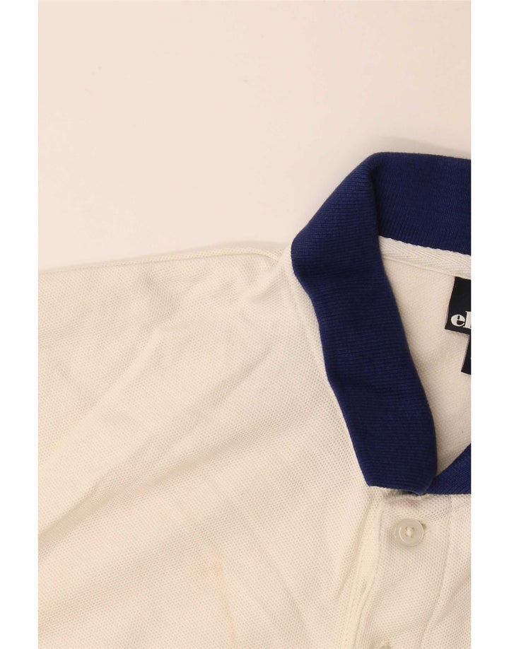 Ellesse Polo Homme Petit Blanc Cassé Coton