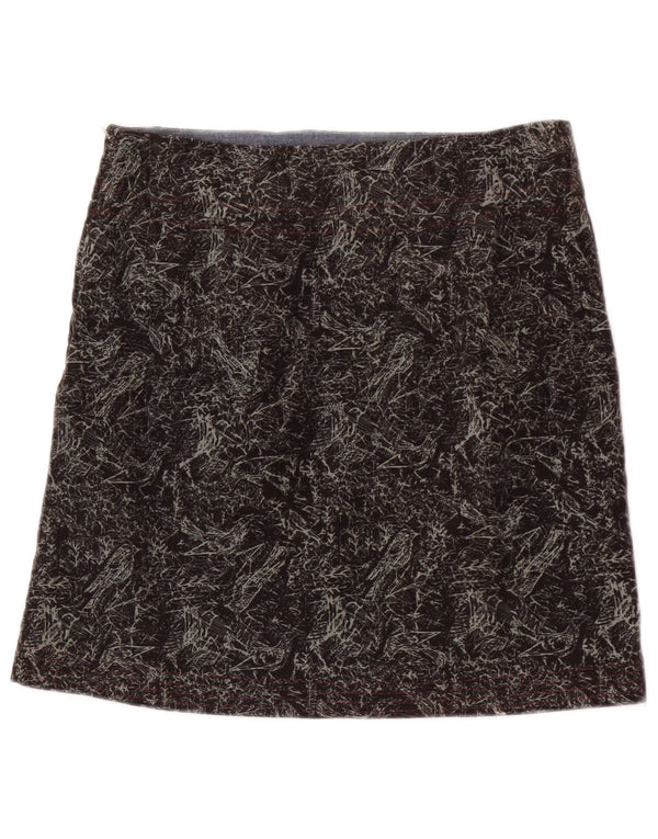 White Stuff Mini-jupe en velours côtelé à motif abstrait pour femme UK 8 Small W28 Gris