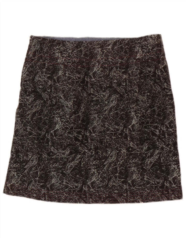 White Stuff Mini-jupe en velours côtelé à motif abstrait pour femme UK 8 Small W28 Gris