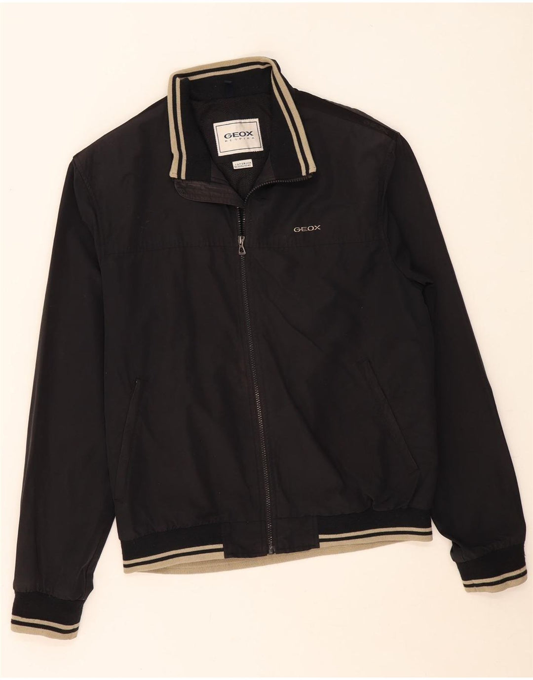 Geox Respira Veste Bomber Homme IT 52 XL Noir Coton