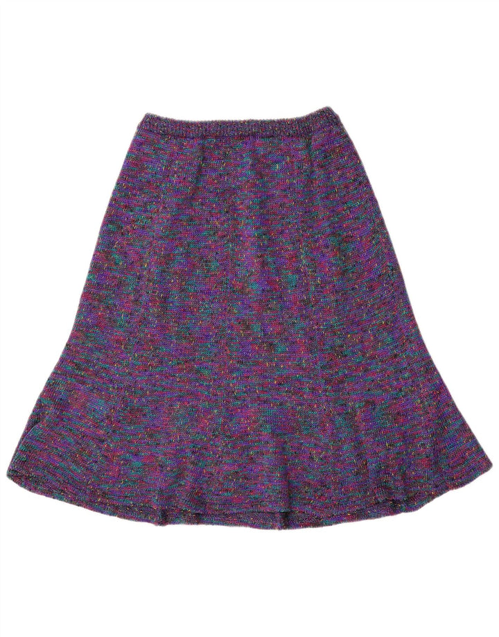 vintage Femme A-Line Jupe Moyenne W32 Multicolore Moucheté
