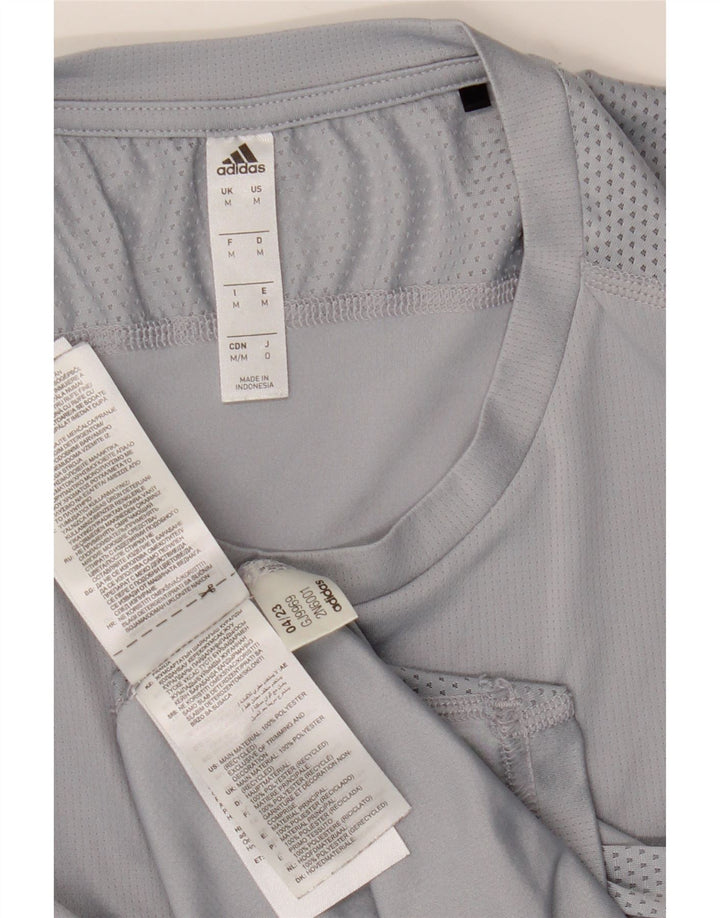 ADIDAS T-Shirt Homme Gris Moyen Polyester