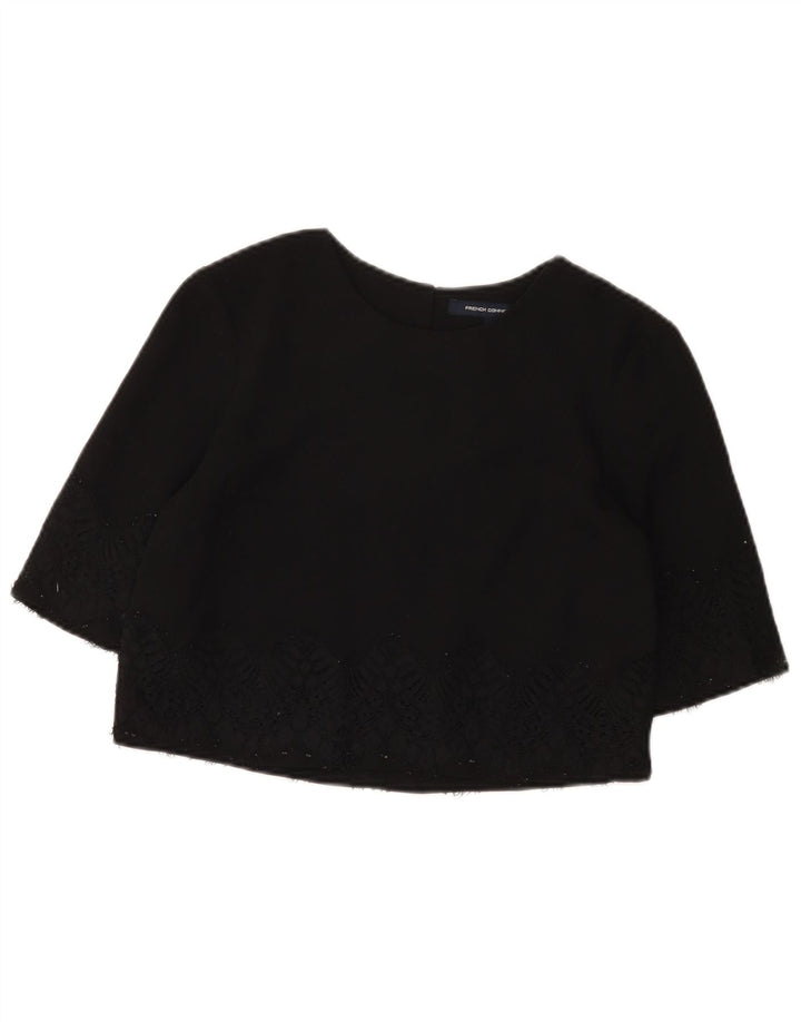 French Connection Haut Court Femme UK 8 Petit Noir Polyester