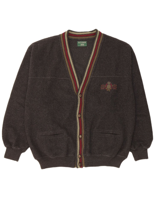 Malagrida Cardigan Homme Pull XL Noir Laine