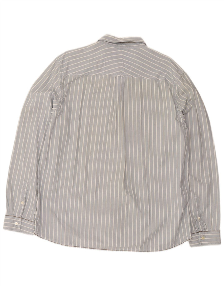 Chemise coupe classique White Stuff pour hommes 2XL en coton à fines rayures bleues