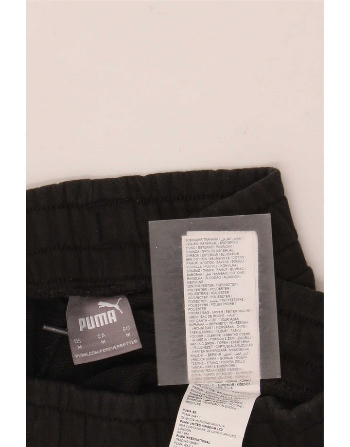 Puma Short de Sport Homme Noir Moyen Coton