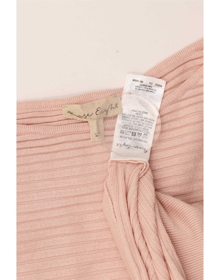 Phase Eight Pull col bateau pour femme UK 14 Viscose rose moyen