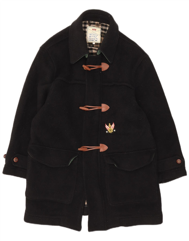 CARRERA Duffle Coat Homme UK 38 Laine Noir Moyen