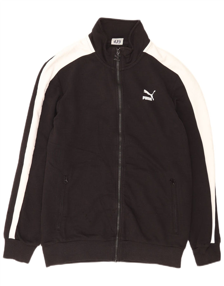 Puma Veste de Survêtement Graphique Homme Noir Moyen Coton Colorblock
