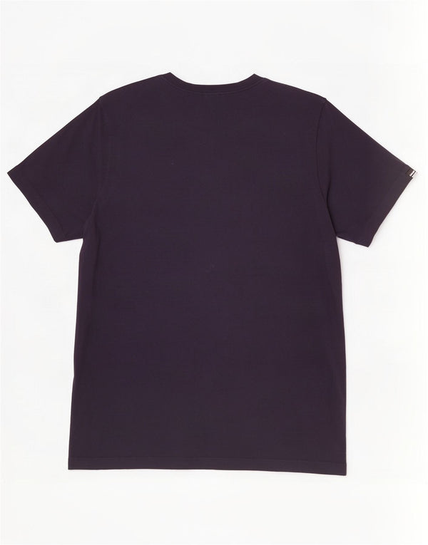 Adidas Mens Graphic T-Shirt Top Large Bleu Marine Coton