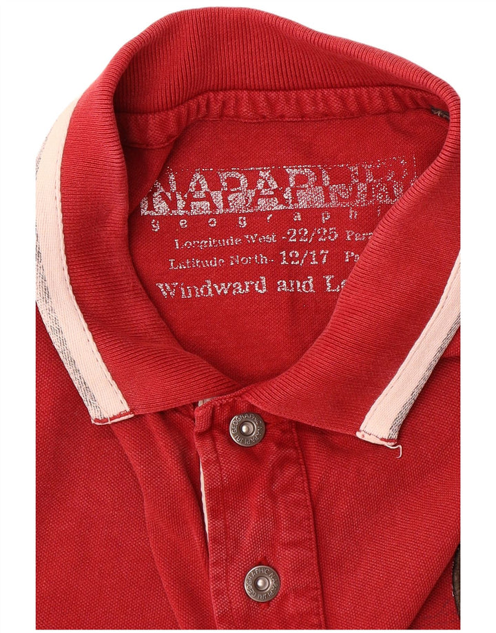 NAPAPIJRI Polo Geographic Homme Rouge Moyen